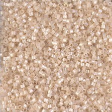 Miyuki delica Beads 11/0 - Silk inside dyed pale apricot ab DB-1874